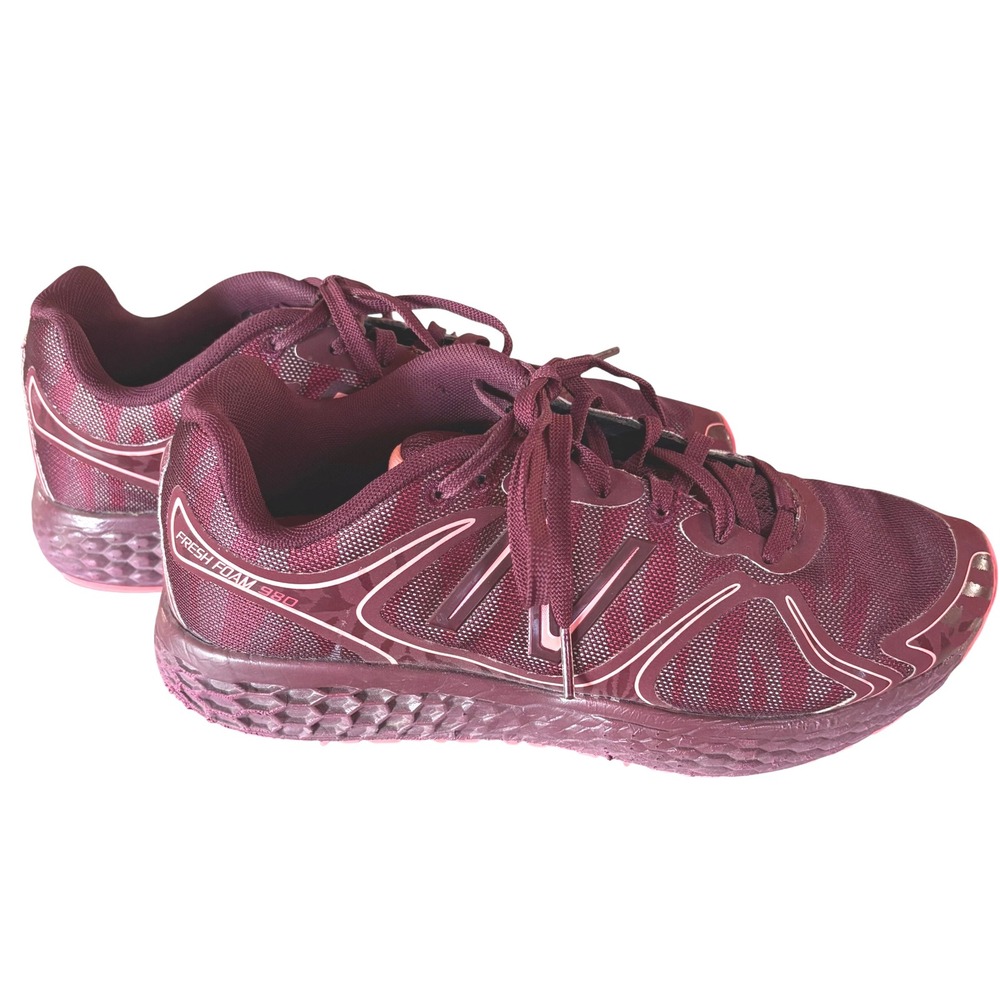 NEW BALANCE Fresh Foam 980 Running Shoes Limited Edition GLOW Burgundy Zebra 9